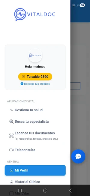 Vitaldoc: Salud y Telemedicina Screenshot 0