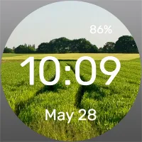 Footprints in Grass Watch Face