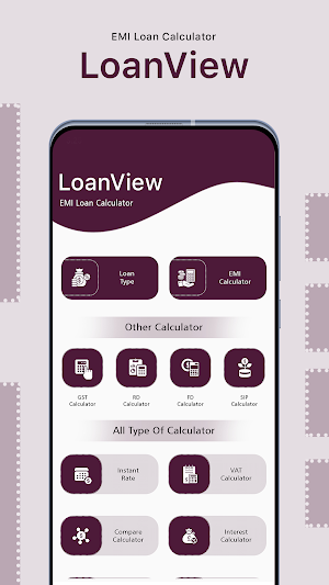 LoanView - EMI Loan Calculator Screenshot 1