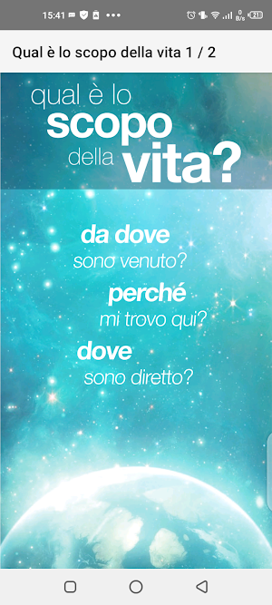 Qual è lo scopo della vita Screenshot 0