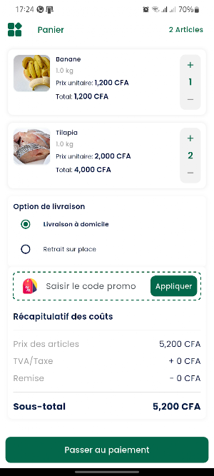 Mariama Délices Screenshot 2