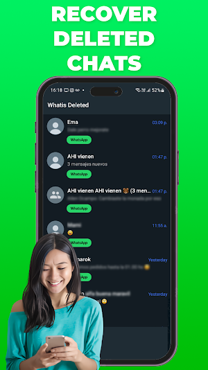 WhatisDeleted Recover Messages Screenshot 1