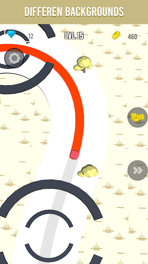 Line color fill the road Screenshot 2