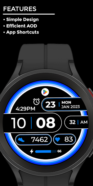 Night 21 - watch face Screenshot 1