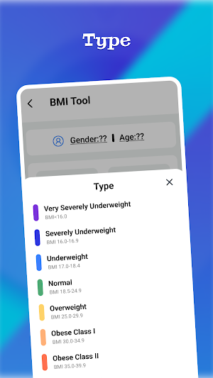 BMI Tool Screenshot 2