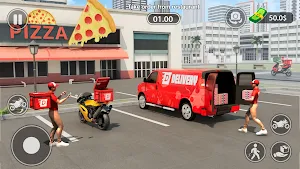 Urban Food Delivery Game Screenshot 1