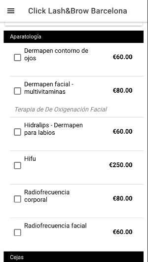 Click Lash and Brow Barcelona Screenshot 0