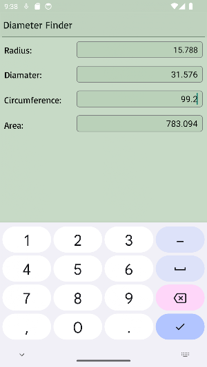 Diameter Finder - Circle Calc Screenshot 2