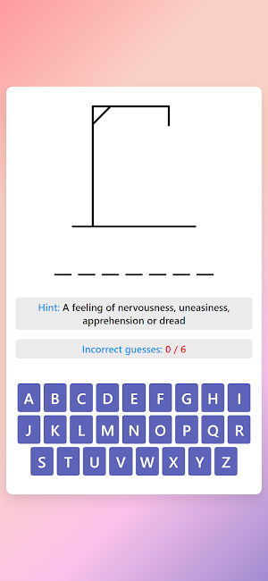 Medical Hangman Words Game Screenshot 0
