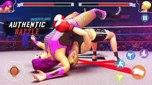Boxing game Girl fighting 3d wrestling games Screenshot 0