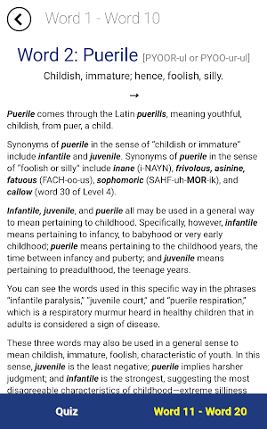 Verbal Advantage - Level 6 Screenshot 2