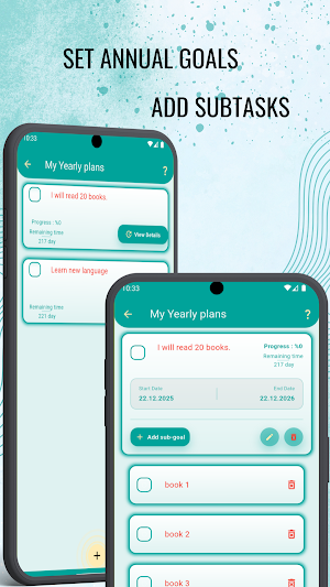 YeniSen: Daily Planner & Goals Screenshot 2