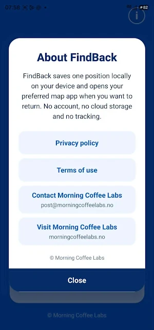 FindBack Screenshot 1
