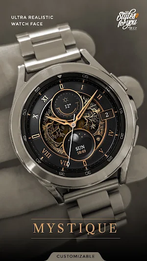 S4U Mystique - Gold watch face Screenshot 0