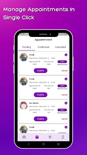 ZIAVII - Salon Software Screenshot 1