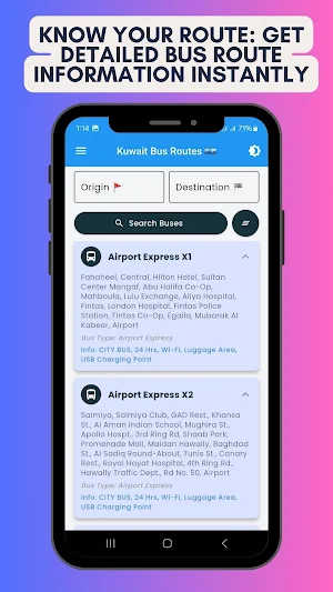 Kuwait Bus Routes Offline Screenshot 1