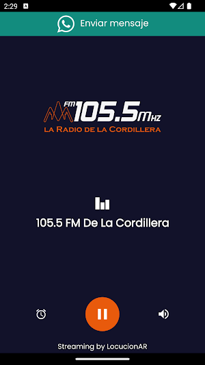 105.5 FM De La Cordillera Screenshot 0