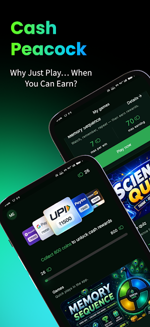Cash Peacock: Games & Rewards Screenshot 0
