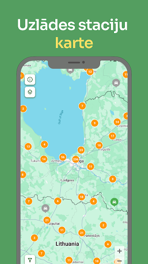EV Life LV - charging map Screenshot 0