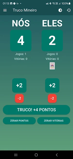 Marcador de Truco Brasil Screenshot 2