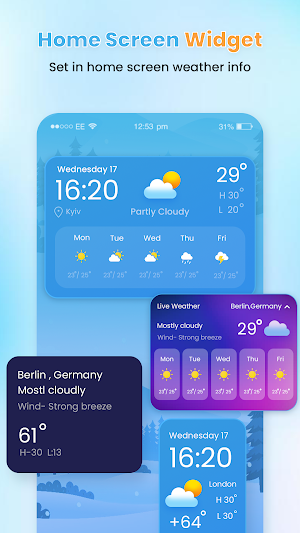 Weather Forecast - Live widget Screenshot 3