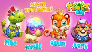 The Tribez Kids - Take Care of Stone Age Pets! Screenshot 1
