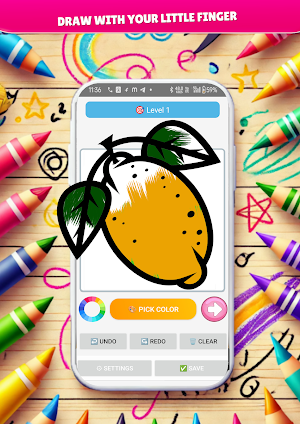 Fruit Coloring Book Screenshot 2