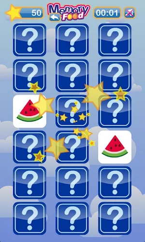 Memory Food - Brain Memory Game Screenshot 1