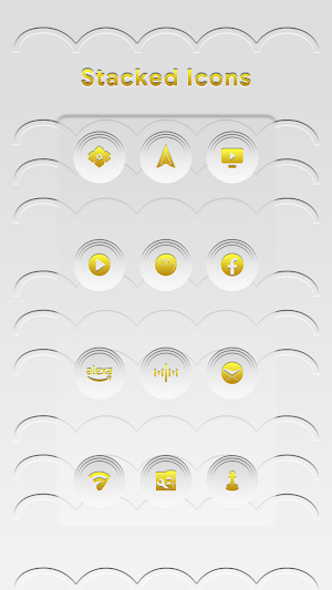 Stacked Light Gold Icons Screenshot 3