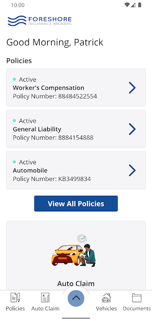 Foreshore Ins Brokers Mobile Screenshot 1
