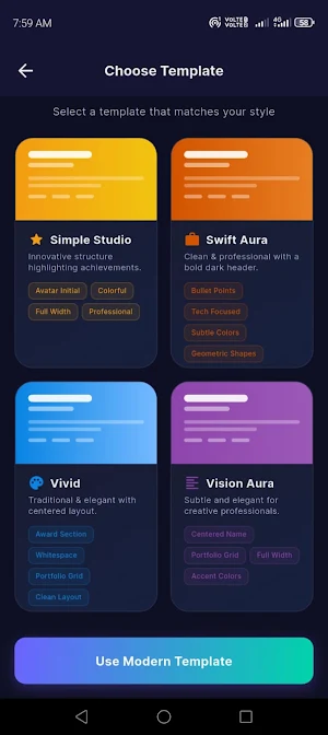 Resume Builder & CV Maker Screenshot 2