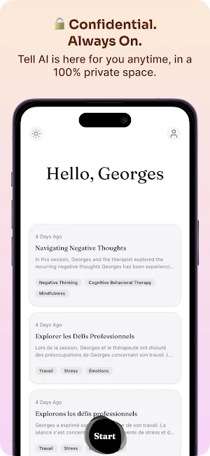 Tell AI : AI Therapist Screenshot 3