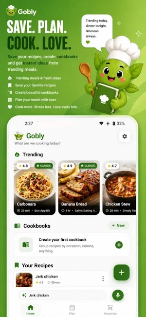 Gobly-AI Recipe & MealPlanner Screenshot 0