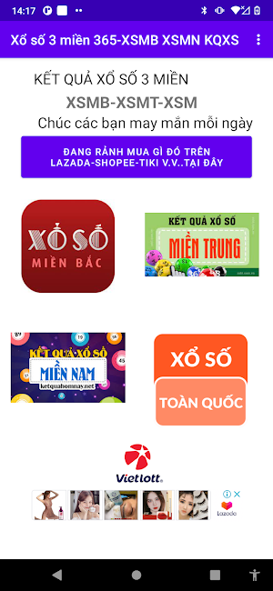 Xổ số 3 miền 365-XSMB-MT-MN Screenshot 0