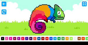 Pixel Paint By Number Game Screenshot 1