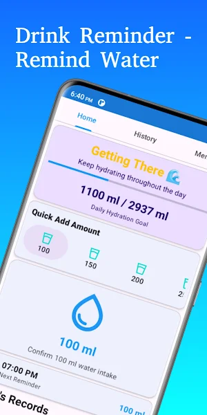 Drink Reminder - Remind Water Screenshot 0
