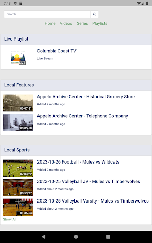 Columbia Coast TV Screenshot 3