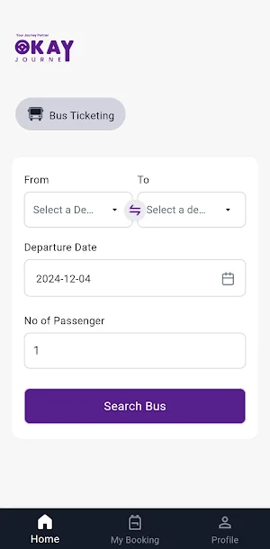 Okay Journey App - Bus Ticket Screenshot 0