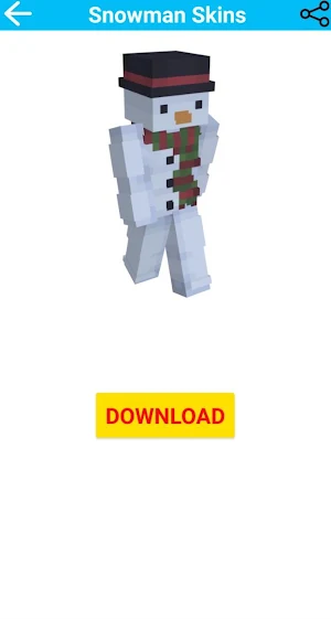 Snowman Skins For Minecraft Screenshot 2