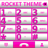 Theme Big Pink Whit Rocketdial