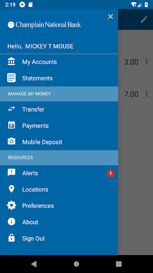 Champlain National Bank Screenshot 1