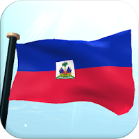 Haiti Flag 3D Free Wallpaper