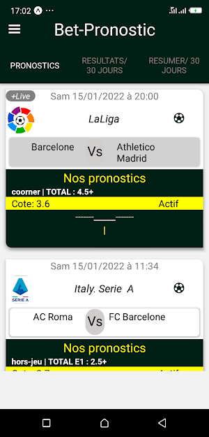 Bet Pronostic Lite Screenshot 2
