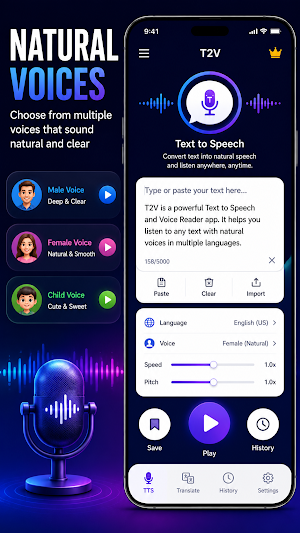 T2V: Translate & TTS Screenshot 2