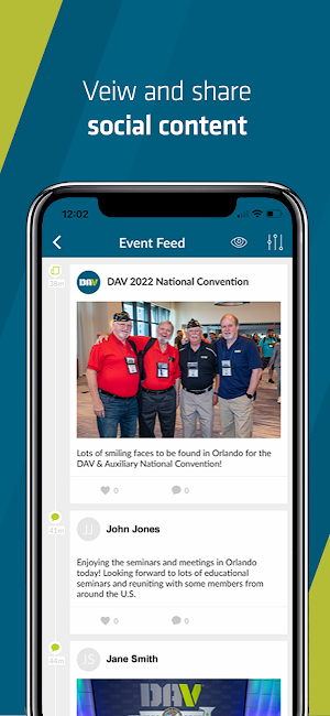DAV Events Screenshot 1
