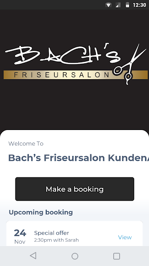 Bach’s Friseursalon KundenApp Screenshot 0