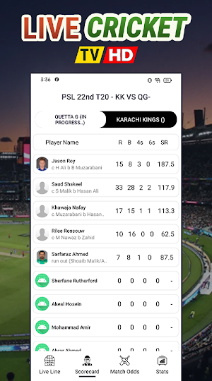 Live Cricket TV & Scores Screenshot 1