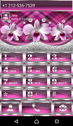 Orchids Dialer theme Screenshot 0