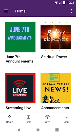 Jordan Temple Baptist Church Screenshot 0