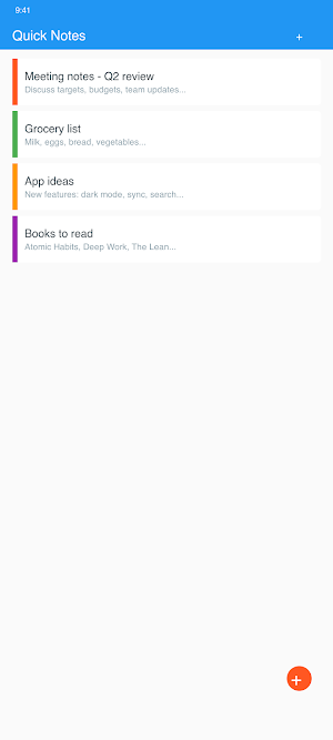 Quick Notes Screenshot 0